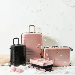 IT Luggage Helixian - 3pc Set (Metallic Rose Gold) -Travel Gear Shop 10 952eb2fd 9cf2 4f34 a96f 4183619149f7