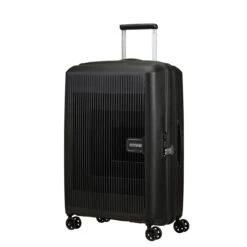 American Tourister Aerostep Expandable Medium Suitcase - 67cm -Travel Gear Shop 146820 1041 AEROSTEP SPINNER 6724 EXP TSA FRONT34 31518.1673033888