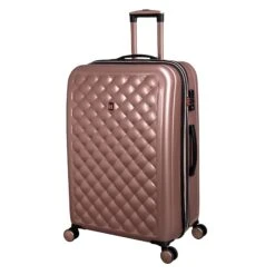 IT Luggage Cushion Lux - 3pc Set (Metallic Rose Gold) -Travel Gear Shop 32631 HK16 1646A08MetallicrosegoldSSFrontpanel28.23incopy