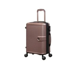 IT Luggage Helixian - 3pc Set (Metallic Rose Gold) -Travel Gear Shop 32898 UK16 2842 08MetallicrosegoldS397SSFrontpanel18.5in