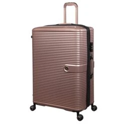 IT Luggage Helixian - 3pc Set (Metallic Rose Gold) -Travel Gear Shop 32898 UK16 2842 08MetallicrosegoldS397SSFrontpanel29in