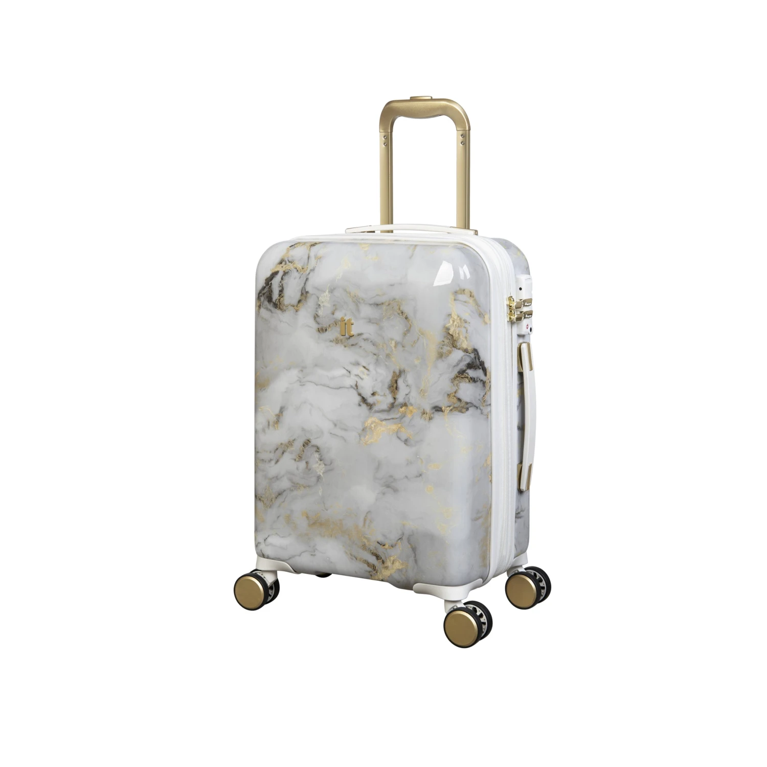 IT Luggage Sheen - Cabin (Gold Greyscale Marble) 2 IT Luggage Sheen - Cabin (Gold Greyscale Marble) - Image 2