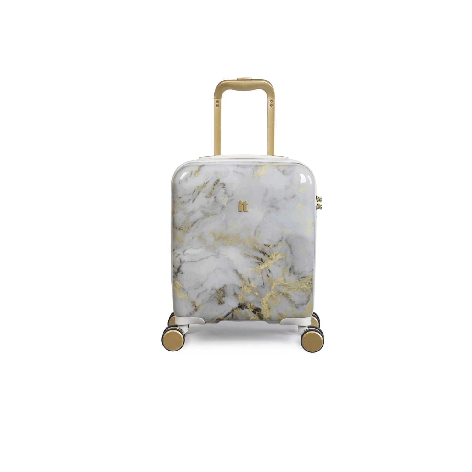 IT Luggage Sheen - Underseat (Gold Greyscale Marble) 1 IT Luggage Sheen - Underseat (Gold Greyscale Marble)