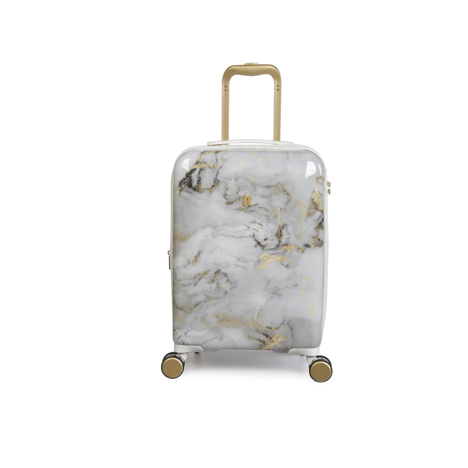 IT Luggage Sheen - Cabin (Gold Greyscale Marble) 1 IT Luggage Sheen - Cabin (Gold Greyscale Marble)