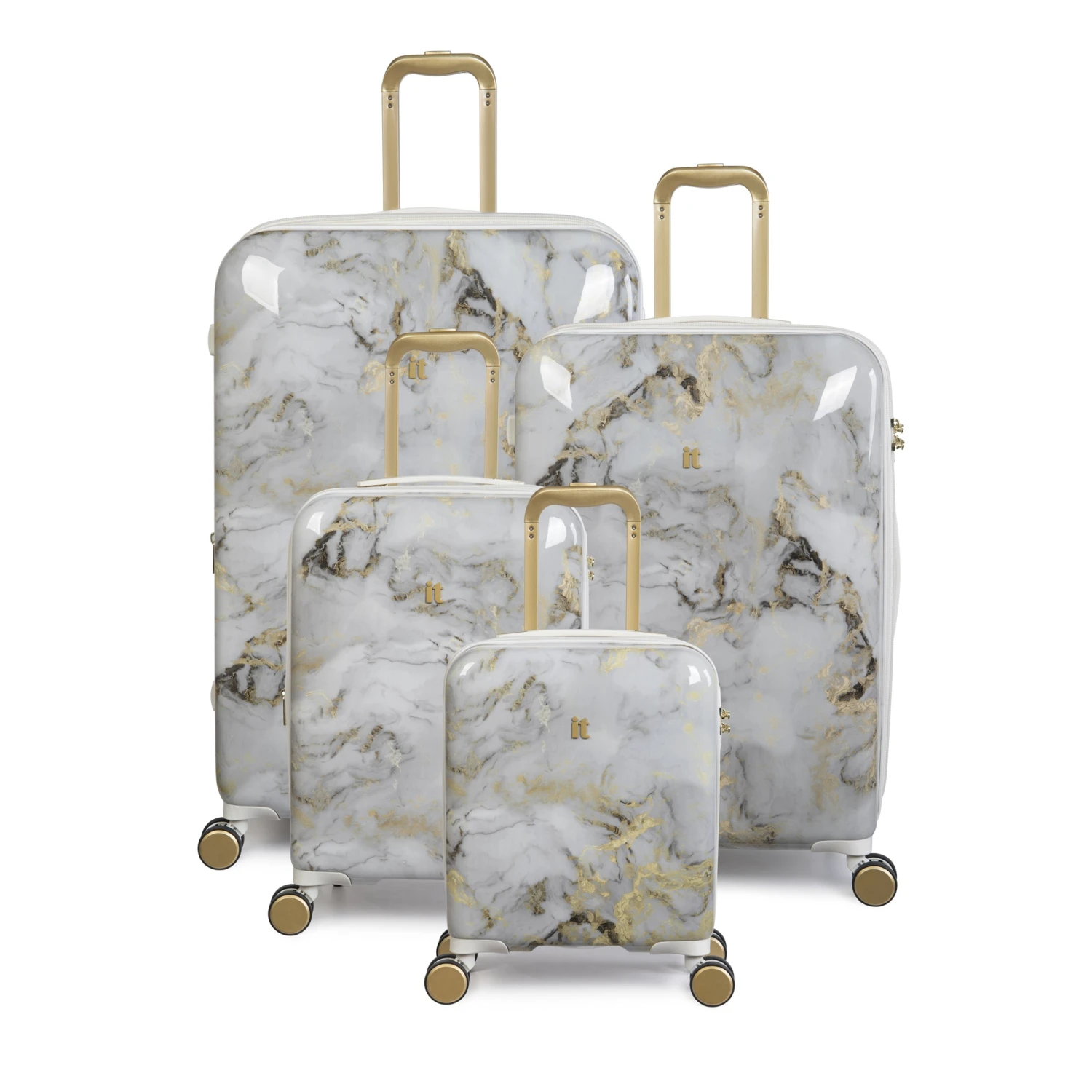IT Luggage Sheen - Cabin (Gold Greyscale Marble) 9 IT Luggage Sheen - Cabin (Gold Greyscale Marble) - Image 9