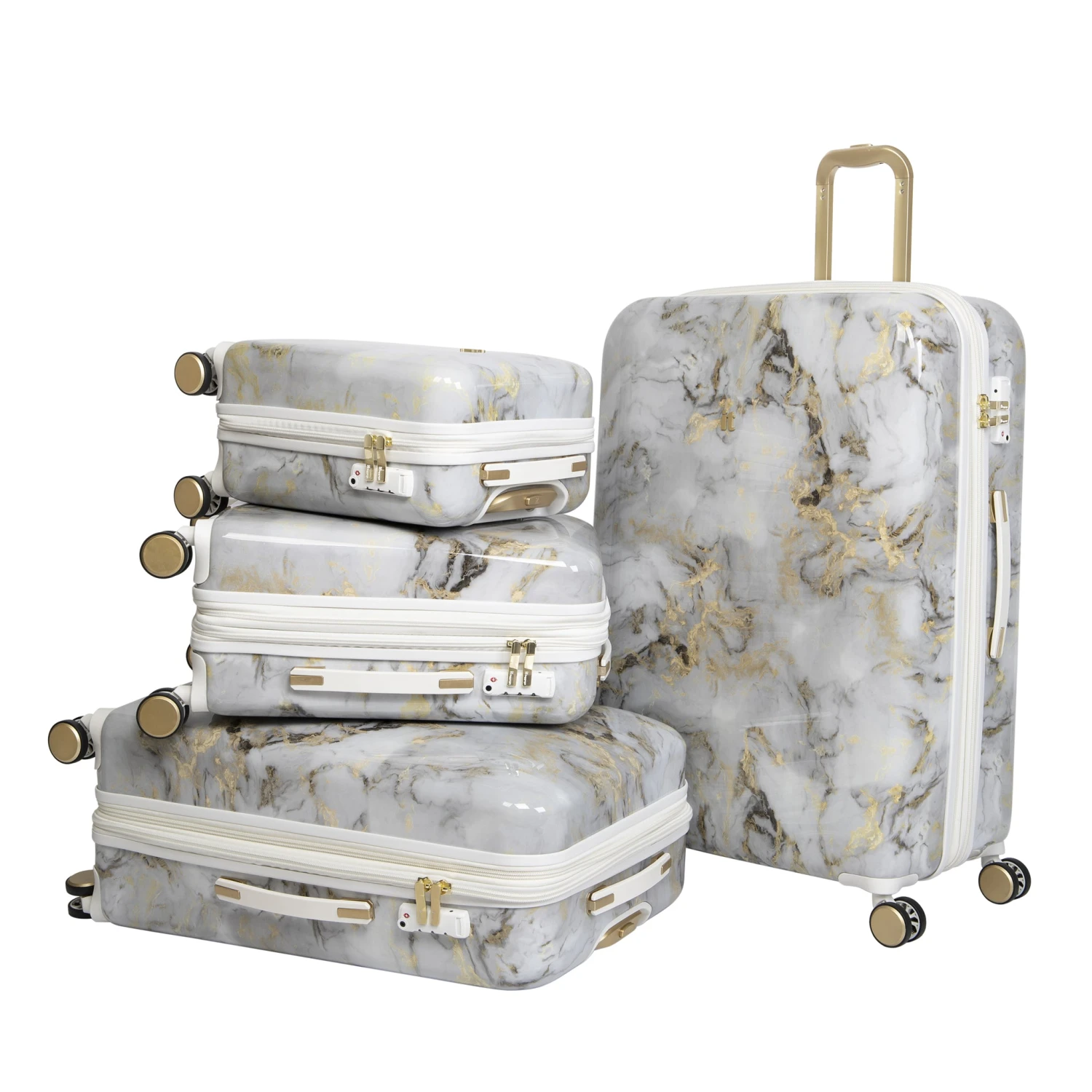 IT Luggage Sheen - Underseat (Gold Greyscale Marble) 10 IT Luggage Sheen - Underseat (Gold Greyscale Marble) - Image 10