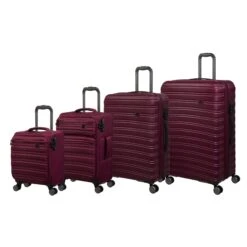 IT Luggage Fusional - 4pc Set (Dark Red) -Travel Gear Shop 32987A UK16 2920 08 32987B UK12 2920 08DarkredsS055SSSet1