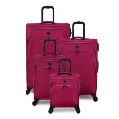 IT Luggage Trinary - 4pc Set (Viva Magenta)