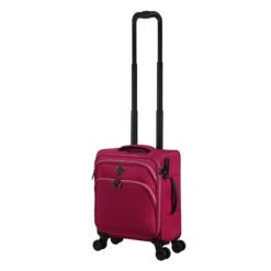 IT Luggage Trinary - Underseat (Viva Magenta) -Travel Gear Shop 33167 UK12 2875 08Magentablush Vivamagenta SSFrontpanelwtihtrolleyextendedfully a60dc70b 2781 4ad4 8e62 92e0e1b21a70