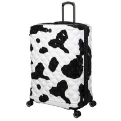 IT Luggage Indulging - Large (Moo Cow Print) -Travel Gear Shop 33198 UK16 3039A08Moocowblack whiterepeatprintSSFrontpanel29in 247ad7e4 258b 42b5 a132 c3909a668cff