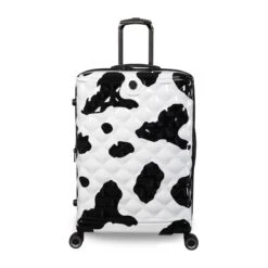 IT Luggage Indulging II - 4pc Set (Moo Cow Print) -Travel Gear Shop 33198 UK16 3039A08Moocowblack whiterepeatprintSSFrontpaneldirectly25in a1409caa 994e 4cee bae9 ad5b0bb7f8c4