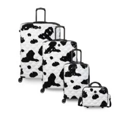 IT Luggage Indulging - Medium Plus (Moo Cow Print) -Travel Gear Shop 33198 UK16 3039A08Moocowblack whiterepeatprintSSFrontpaneldirectlyset2 08fe88ce 0d7e 457d 87e5 e8161ebb7f55