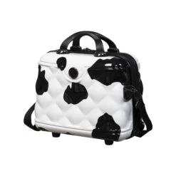 IT Luggage Indulging - Vanity Case (Moo Cow Print) -Travel Gear Shop 33198 UK16 3039A15Moocowblack whiterepeatprintSSFrontpanel 2b6a0a8d 1f69 4120 99ca bc22b3413ab2