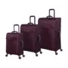 IT Luggage Lustrous - 3pc Set (Aubergine)