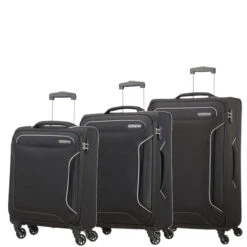 American Tourister Holiday Heat 3 Piece Luggage Set - 55cm, 67cm & 79cm -Travel Gear Shop Black Set 68605.1674566548