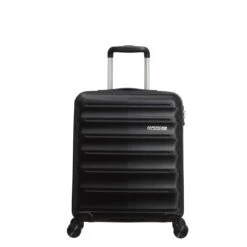 American Tourister Speedlink 3 Piece Luggage Set - 55cm, 67cm, & 77cm -Travel Gear Shop Cabin Black Front 13870.1694091703