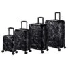 IT Luggage Candy Calavera - 4pc Set (Black Marble)