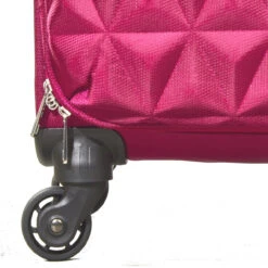 Rock Jewel 4 Wheel Medium Suitcase - 70cm -Travel Gear Shop Four Wheel Suitcase Jewel Pink TR 0207 PI 26639.1673947711