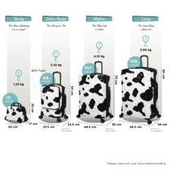IT Luggage Indulging II - Cabin With Pocket (Moo Cow Print) -Travel Gear Shop Indulging Moo set Pocket dims weights