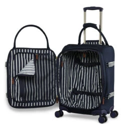 Joules Coast 4 Wheel Cabin Suitcase - 54cm -Travel Gear Shop JLS5003 002 Cabin Trolley Case 4W French Navy 3 79853.1695121076
