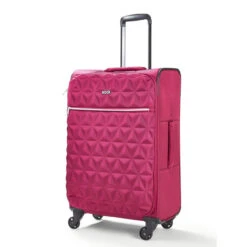 Rock Jewel 4 Wheel Medium Suitcase - 70cm -Travel Gear Shop Medium Suitcase Jewel Pink TR 0207 PI 3 26954.1673947709