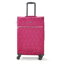 Rock Jewel 4 Wheel Medium Suitcase - 70cm -Travel Gear Shop Medium Suitcase Jewel Pink TR 0207 PI 60766.1673947710