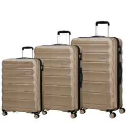 American Tourister Speedlink 3 Piece Luggage Set - 55cm, 67cm, & 77cm -Travel Gear Shop Pearl Set 06130.1694094322