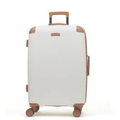 Rock Carnaby 4 Wheel Exp Medium Suitcase - 67cm -Travel Gear Shop Rock Carnaby TR 0219 CRM M 1 74944.1660574350