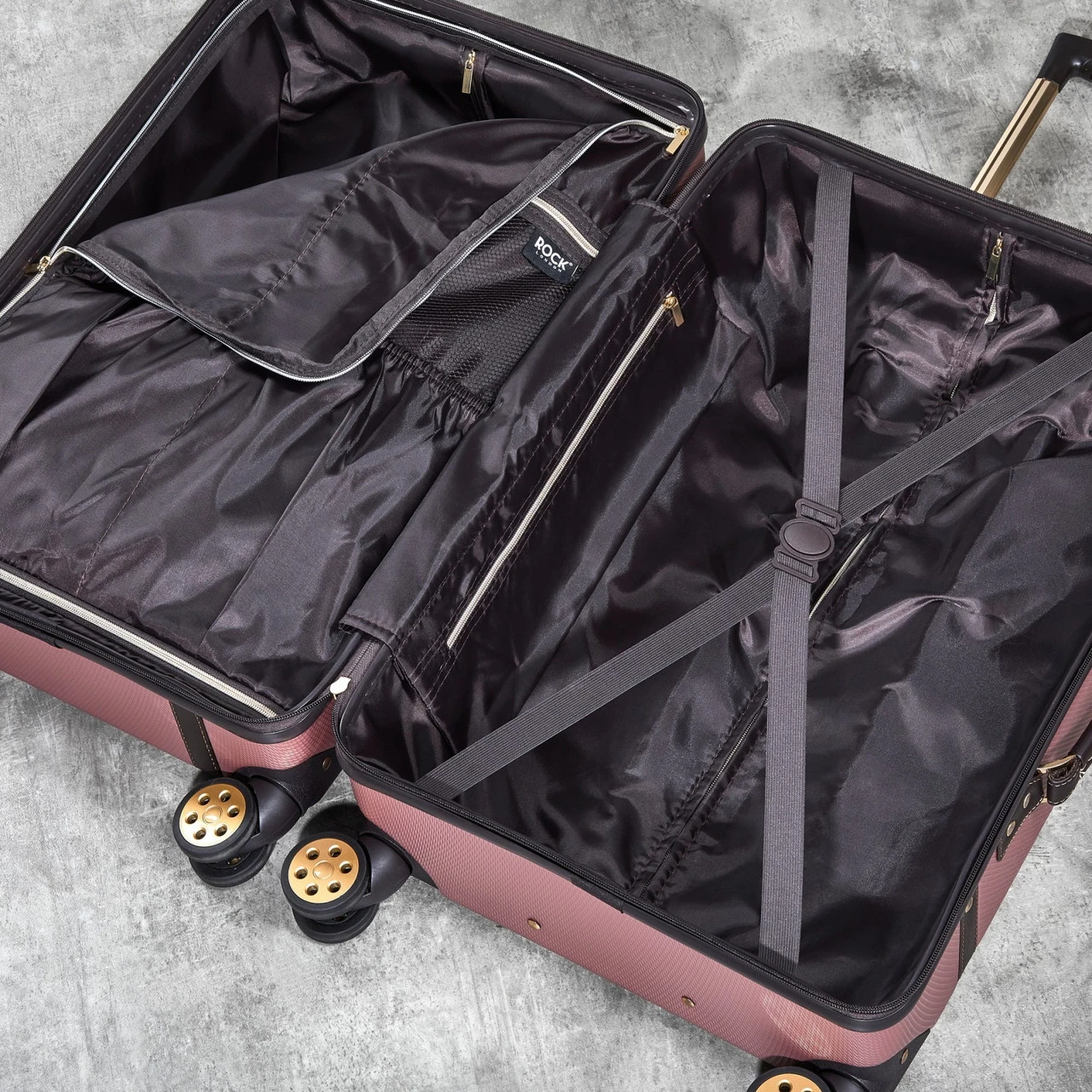 Rock Vintage 4 Wheel Cabin Suitcase - 54cm 16 Rock Vintage 4 Wheel Cabin Suitcase - 54cm - Image 16