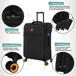 Simultaneous - Medium (Black) -Travel Gear Shop Simultaneous Med Blk Infographic