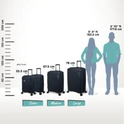 IT Luggage Spontaneous - Medium Plus (Blueberry) -Travel Gear Shop Spontaneous Full set blueberry Relative Size 894c4d9b 1d1c 448f 82f4 7bf8a8d6204d
