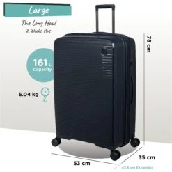 IT Luggage Spontaneous - Large (Blueberry) -Travel Gear Shop Spontaneous Large blueberry dims weights
