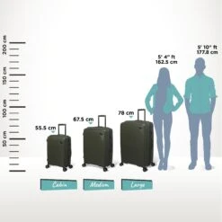 IT Luggage Spontaneous - Cabin (Olive Night) -Travel Gear Shop Spontaneous Set olive Relative Size 5ba18acf edda 4ad3 af90 2d1954a7fed9