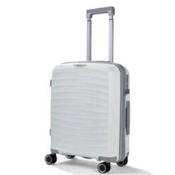 Rock Sunwave 4 Wheel Exp Cabin Suitcase - 54cm 22 Rock Sunwave 4 Wheel Exp Cabin Suitcase - 54cm -Travel Gear Shop TR 0212 WH S 3 19291.1661262765